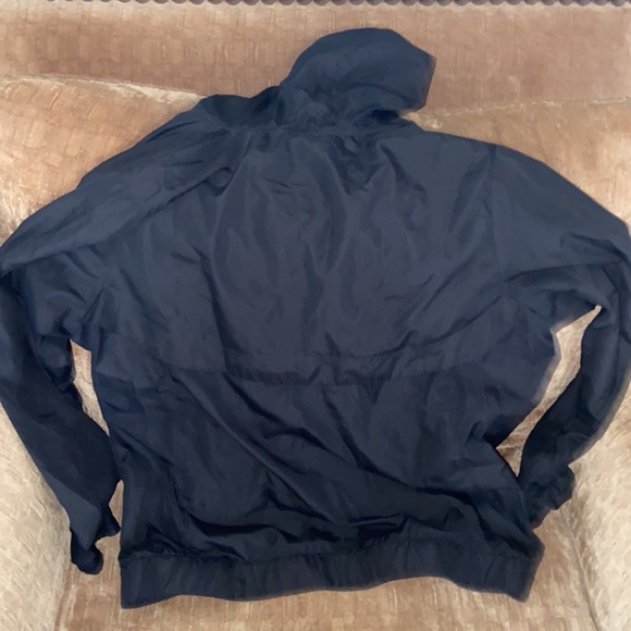 Orangetheory OTF Windbreaker nylon jacket Sz L HOODED HALF-ZIP SPORT ANORAK - Picture 7 of 8